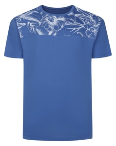 Bigdude AOP Cut And Sew T-Shirt Denim